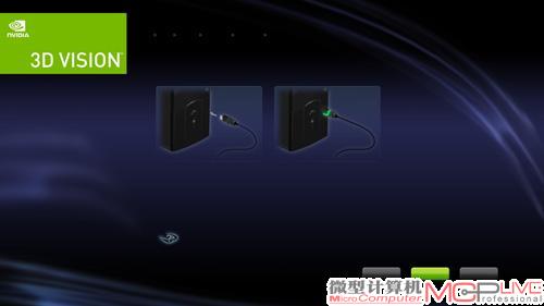 在3D使用环境下，USB连接口的绿色指示灯会打开。