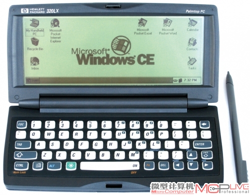 早的Windows CE终端HP320LX更像是一台全功能的口袋电脑。