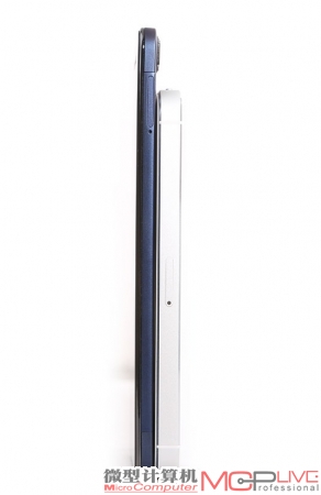 “比高度”明显vivo X3要比普通4英寸手机要高。